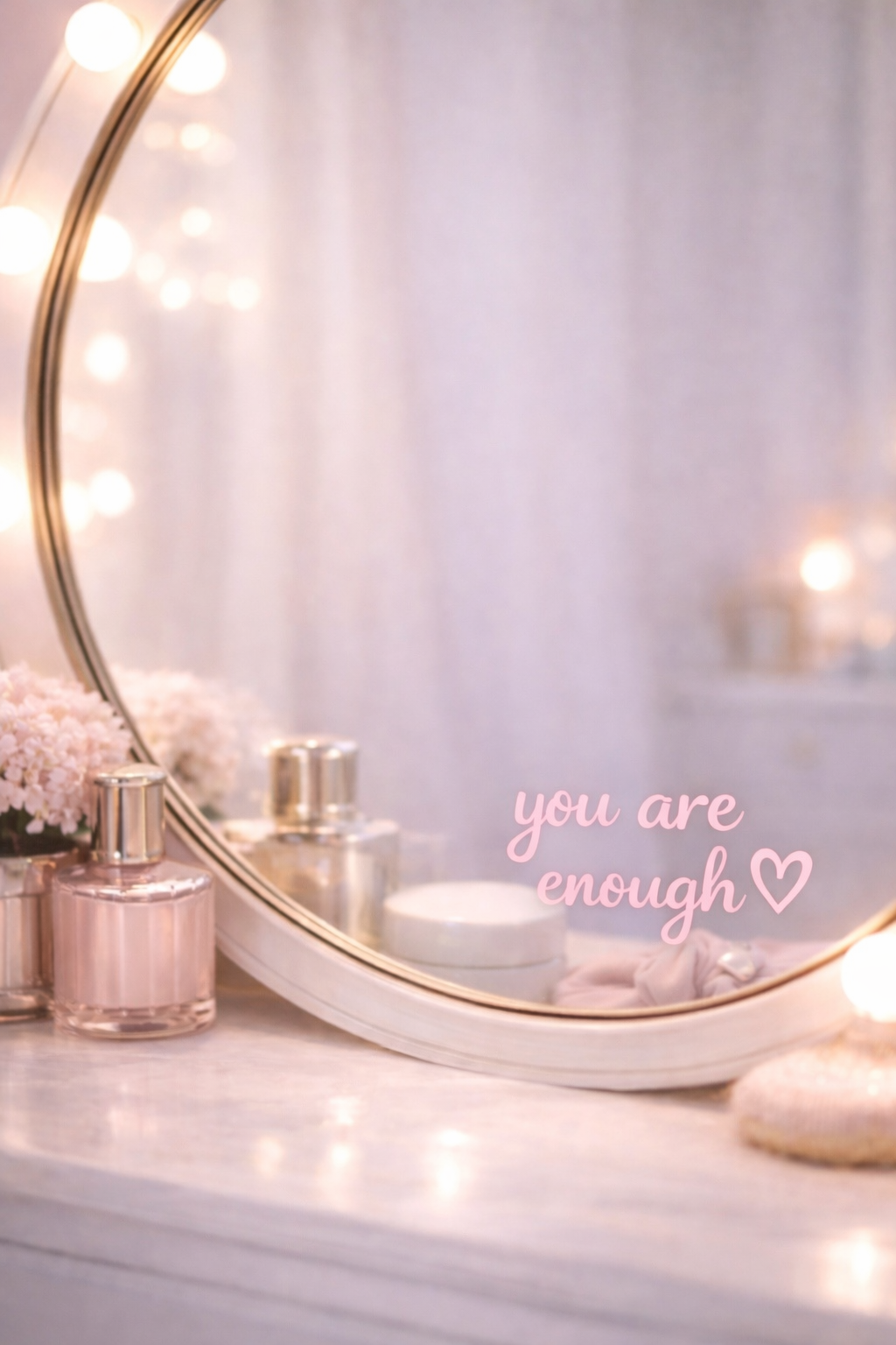 Spiegelsticker ‘you are enough’