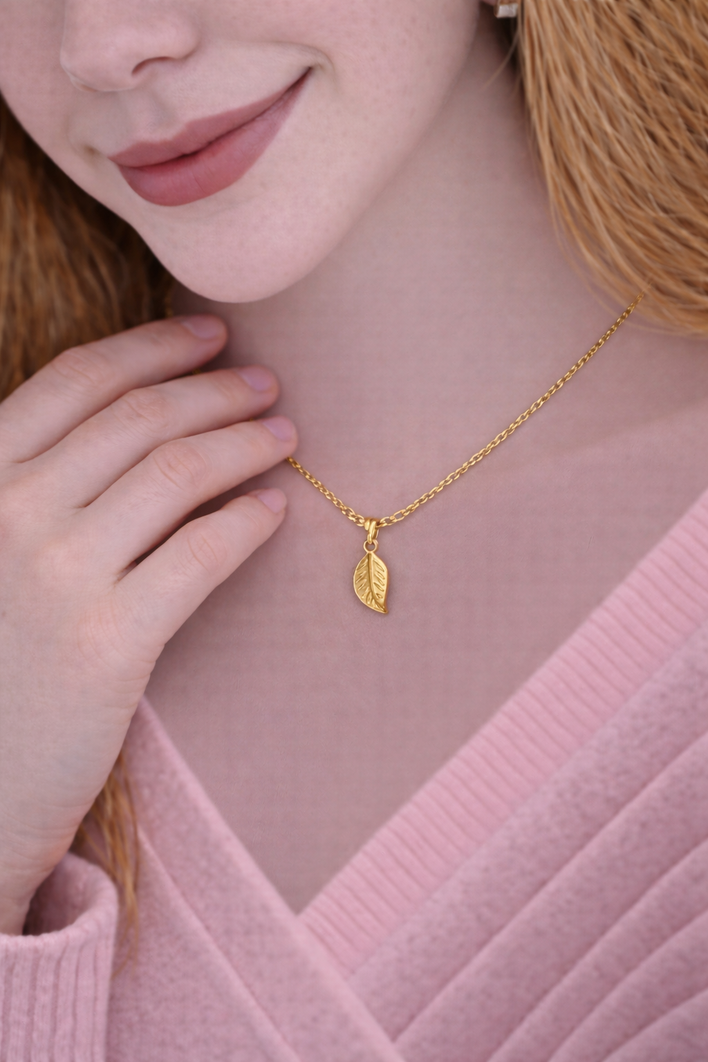 Halskette GOLDEN LEAF