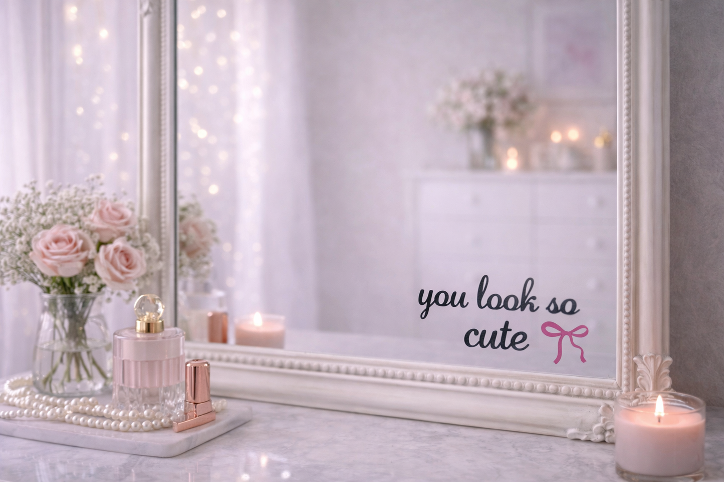 Spiegelsticker ‘you look so cute’
