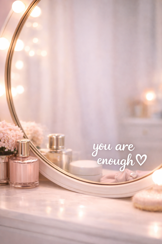 Spiegelsticker ‘you are enough’