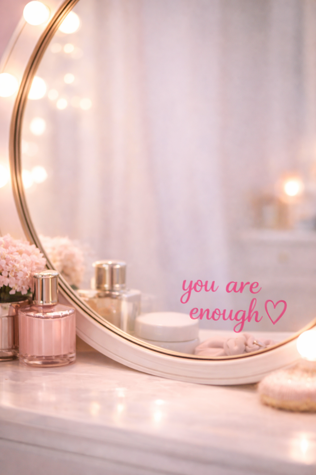 Spiegelsticker ‘you are enough’