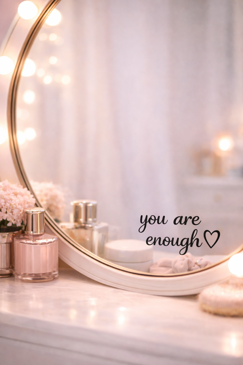 Spiegelsticker ‘you are enough’