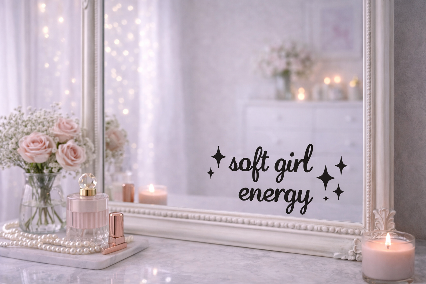 Spiegelsticker ‘soft girl energy’