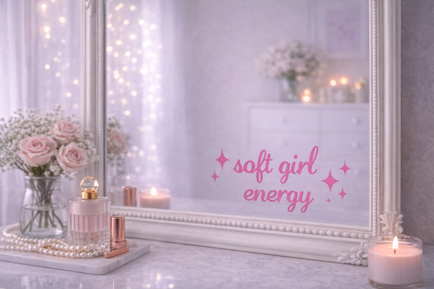 Spiegelsticker ‘soft girl energy’